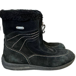 Pajar Black Suede Fur Trimmed Fleece Lined Boots Size 10